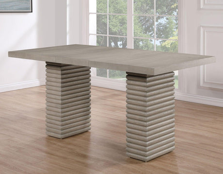 Lily 60-78″ Counter Table w/18″ Leaf by Steve Silver at Eve Furniture