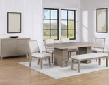 Lily 60-78″ Dining Table w/18-inch Leaf by Steve Silver at Eve Furniture