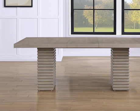 Lily 60-78″ Dining Table w/18-inch Leaf by Steve Silver at Eve Furniture