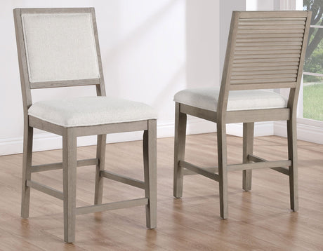 Lily Greige Counter Height Dining Set by Steve Silver at Eve Furniture