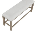Lily Greige Counter Height Dining Set by Steve Silver at Eve Furniture