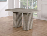 Lily Greige Counter Height Dining Set by Steve Silver at Eve Furniture