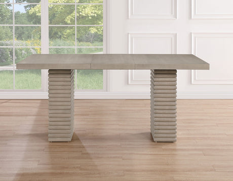 Lily Greige Counter Height Dining Set by Steve Silver at Eve Furniture