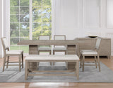 Lily Greige Counter Height Dining Set by Steve Silver at Eve Furniture