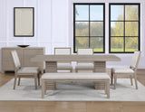 Lily Greige Dining Room Set by Steve Silver at Eve Furniture
