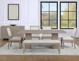 Lily Greige Dining Room Set by Steve Silver at Eve Furniture