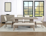 Lily Greige Dining Room Set by Steve Silver at Eve Furniture