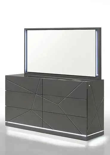 Lily Grey Platform Bedroom Set by New Era Innovations at Eve Furniture