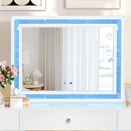 Lily White Vanity Set by New Era Innovations at Eve Furniture