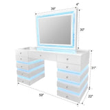 Lily White Vanity Set by New Era Innovations at Eve Furniture