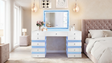 Lily White Vanity Set by New Era Innovations at Eve Furniture