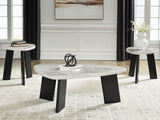 Lilyberg Gray/Black Table (Set of 3) by Ashley at Eve Furniture