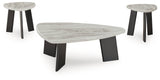 Lilyberg Gray/Black Table (Set of 3) by ASHLEY FURNITURE at Eve Furniture