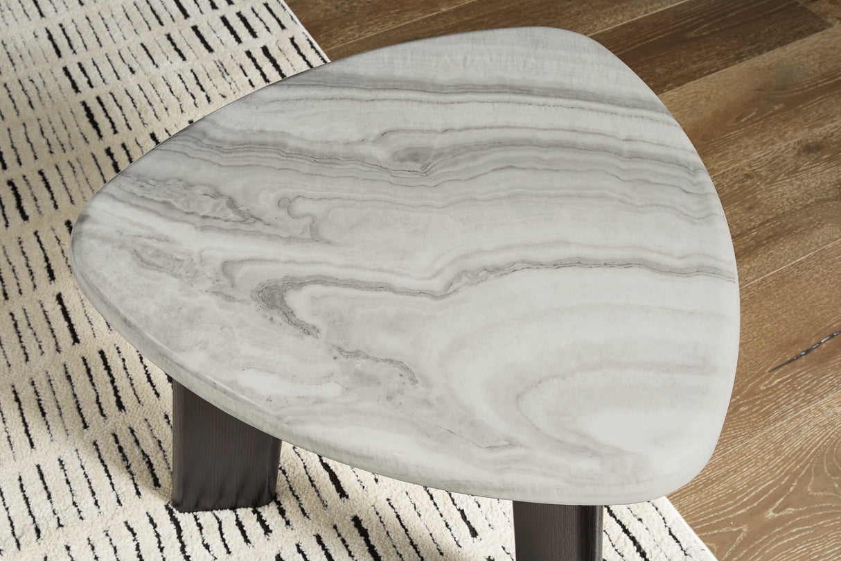 Lilyberg Gray/Black Table (Set of 3) by ASHLEY FURNITURE at Eve Furniture