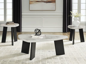 Lilyberg Gray/Black Table (Set of 3) by ASHLEY FURNITURE at Eve Furniture