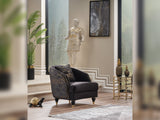 Lima 3-pieces (Sofa & Loveseat & Chair) Livingroom Set in Black by Furnia at Eve Furniture