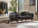 Lima 3-pieces (Sofa & Loveseat & Chair) Livingroom Set in Black by Furnia at Eve Furniture