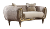 Lima 3-pieces (Sofa & Loveseat & Chair) Livingroom Set in Cream by Furnia at Eve Furniture