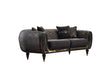 Lima Black Stationary Sofa by Furnia at Eve Furniture