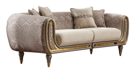 Lima Cream 3-pieces (Sofa & Loveseat & Chair) Living Room Set by Furnia at Eve Furniture