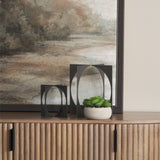 Lima Gunmetal Iron Large Decorative Object by Mercana at Eve Furniture