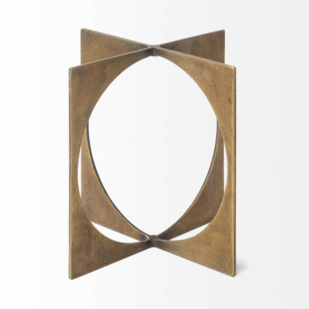 Lima I (Small) 6L x 6W Gold Geometric Decorative Object by Mercana at Eve Furniture