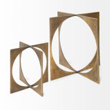 Lima I (Small) 6L x 6W Gold Geometric Decorative Object by Mercana at Eve Furniture