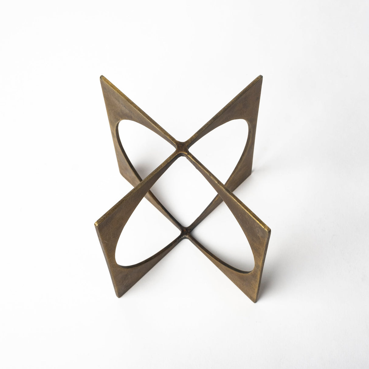 Lima I (Small) 6L x 6W Gold Geometric Decorative Object by Mercana at Eve Furniture