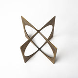 Lima I (Small) 6L x 6W Gold Geometric Decorative Object by Mercana at Eve Furniture