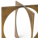 Lima I (Small) 6L x 6W Gold Geometric Decorative Object by Mercana at Eve Furniture