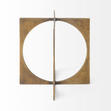 Lima I (Small) Gold Geometric Decorative Object by Mercana at Eve Furniture
