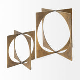 Lima II (Large) Gold Geometric Decorative Object by Mercana at Eve Furniture