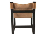 Lima Sling Chair, Natural Leather with Black Frame