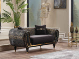Lima Stationary Loveseat Black by Furnia at Eve Furniture