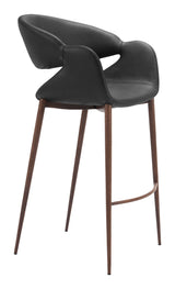 Limay Barstool Black & Walnut by Zuomod at Eve Furniture
