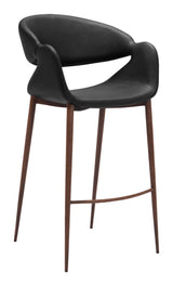 Limay Barstool Black & Walnut by Zuomod at Eve Furniture