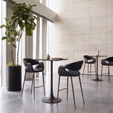Limay Barstool Black & Walnut by Zuomod at Eve Furniture