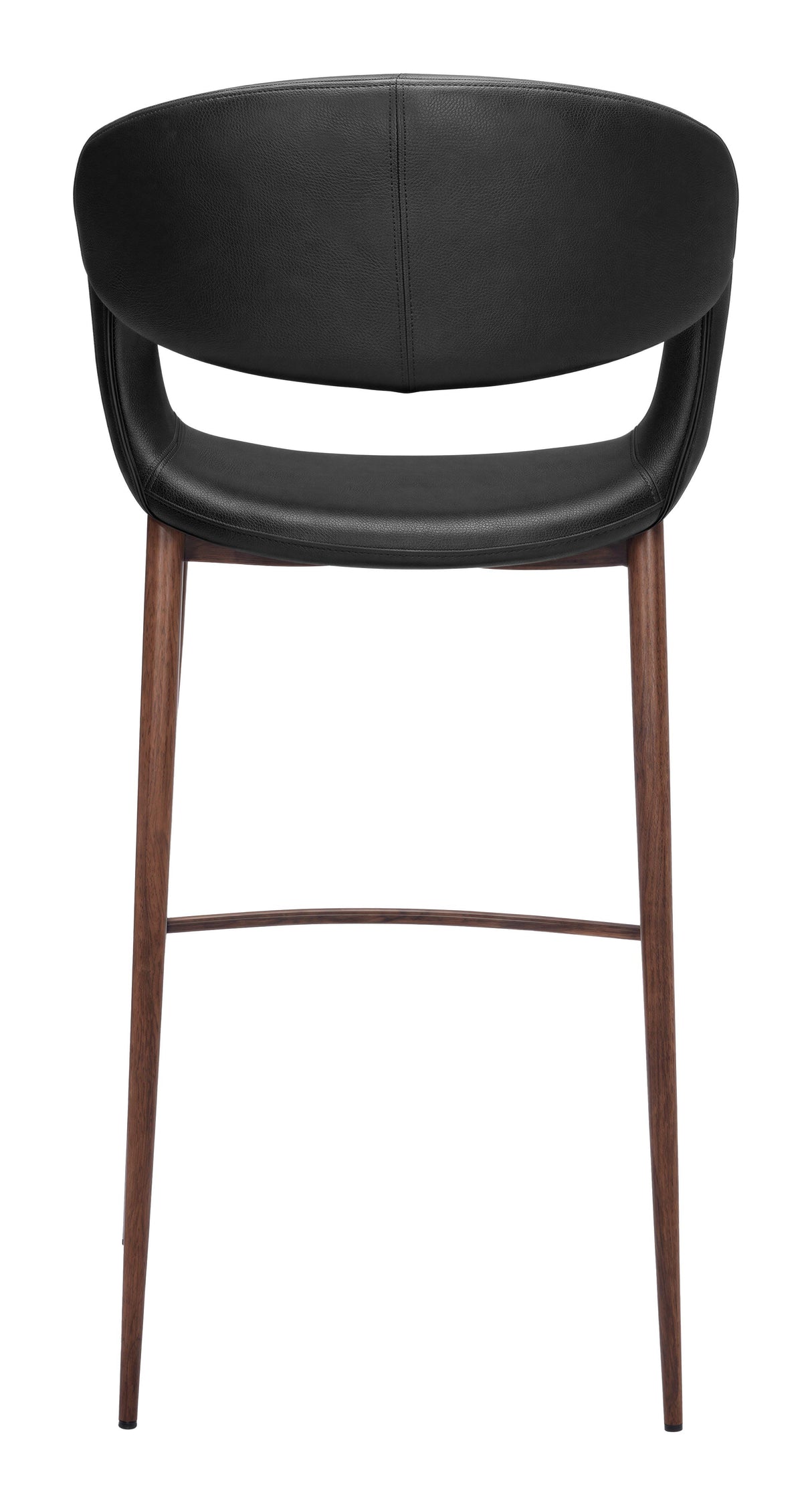 Limay Barstool Black & Walnut by Zuomod at Eve Furniture