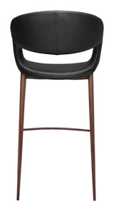 Limay Barstool Black & Walnut by Zuomod at Eve Furniture