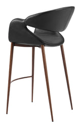 Limay Barstool Black & Walnut by Zuomod at Eve Furniture