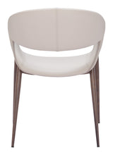 Limay Beige & Walnut Dining Chair (Set of 2) by Zuomod at Eve Furniture