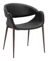 Limay Dining Chair Black & Walnut by Zuomod at Eve Furniture