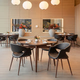 Limay Dining Chair Black & Walnut by Zuomod at Eve Furniture