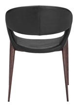 Limay Dining Chair Black & Walnut by Zuomod at Eve Furniture