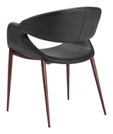 Limay Dining Chair Black & Walnut by Zuomod at Eve Furniture