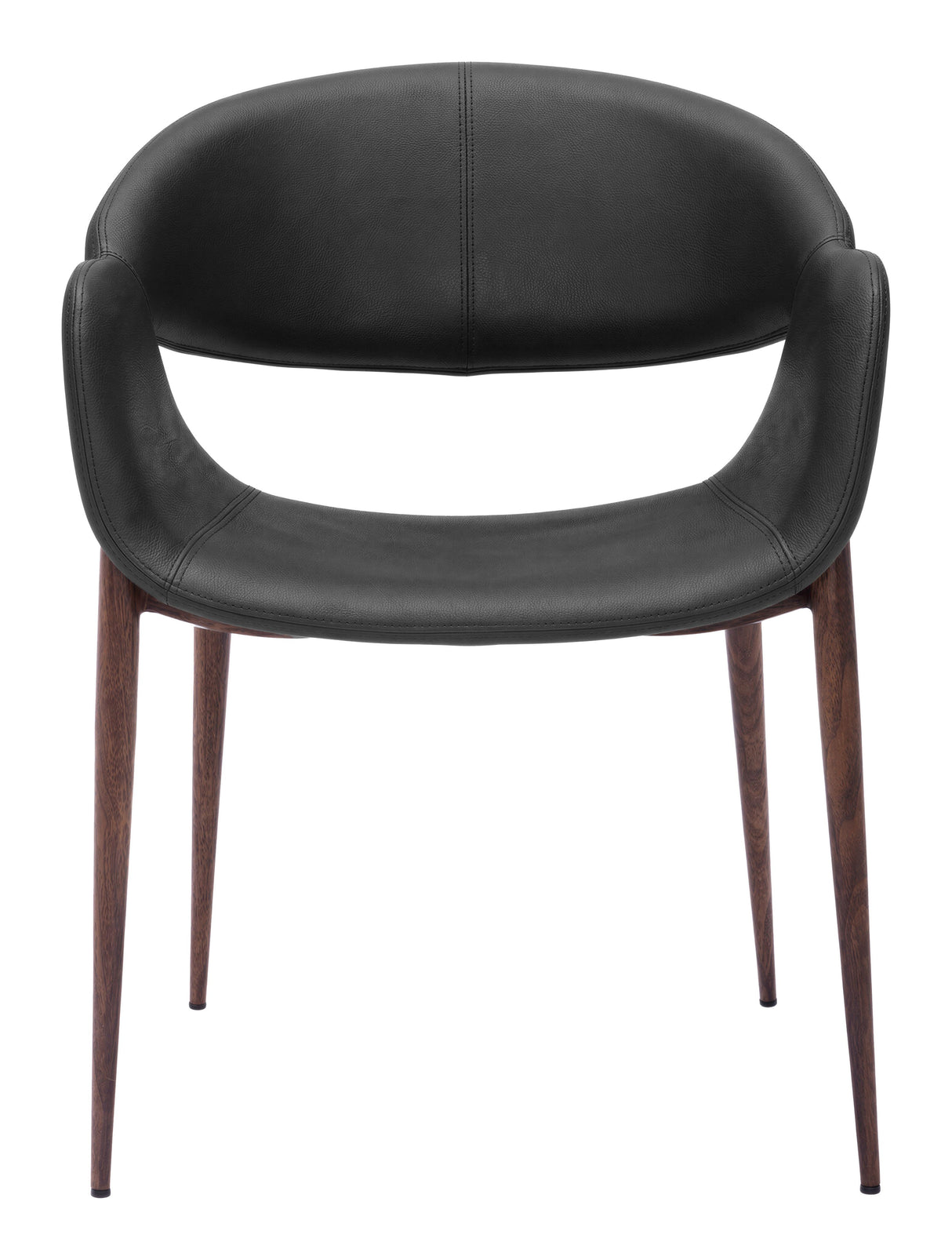 Limay Dining Chair Black & Walnut by Zuomod at Eve Furniture