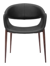 Limay Dining Chair Black & Walnut by Zuomod at Eve Furniture