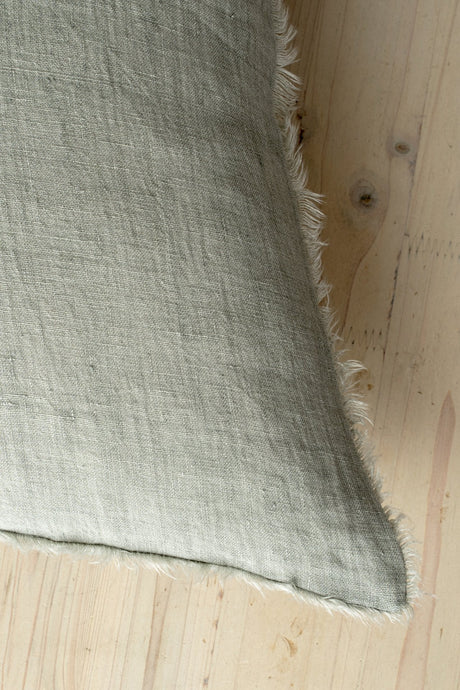 Lina Linen Pillow Flint Grey Cover, Set of 2 by Mercana at Eve Furniture