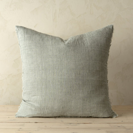 Lina Linen Pillow Flint Grey Cover, Set of 2 by Mercana at Eve Furniture