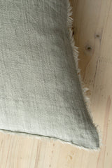 Lina Linen Pillow Flint Grey Cover w/Filler, Set of 2 by Mercana at Eve Furniture